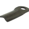Kniv - Forsat - 128 x 50x4mm - Hul Ø20.5 x 23mm - Højre/Venstre - Passer til Taarup, Kuhn Passer til: 56.110.300