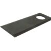 Kniv - Flad, skarpe topkanter - 109 x 40x3mm - Hul Ø20.5mm - Højre/Venstre - Passer til Taarup Passer til: 58.372.000
