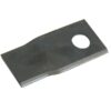 Kniv - Snoet, skarpe nederste kanter, parallel - 100 x 48x3mm - Hul Ø19mm - Højre - Passer til Claas, Pottinger Passer til: 9041777