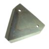 Knivblad - 80x76x2mm - Hul Ø5.5mm - Hulafstand 51mm - Passer tilMassey Ferguson Passer til: 817020M1