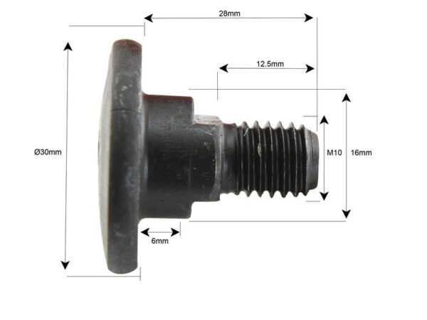 Knivboltsæt- M10x28mm - Passer til Kidd, Kuhn, Vicon Passer til: 56150100K