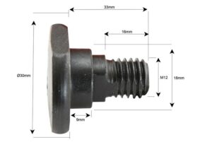 Knivboltsæt- M12x33mm - Passer til Kuhn, Taarup Passer til: 561-158-00