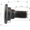 Knivboltsæt- M12x35mm - Passer til Taarup, Kverneland Passer til: 56.403.00