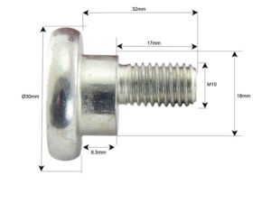 78397_pic1 Knivboltsæt- M10x32mm - Passer til Vicon Passer til: 81160k