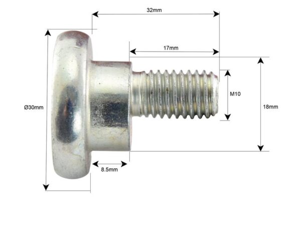 Knivboltsæt- M10x32mm - Passer til Vicon Passer til: 81160k