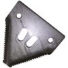 Knivblad - takket overside - 80x76x2.75mm - Hul Ø6.5mm - Hulafstand 51mm - Passer tilSchumacher Passer til: 420.100.045