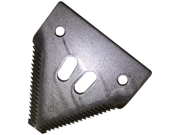 Knivblad - takket overside - 80x76x2.75mm - Hul Ø6.5mm - Hulafstand 51mm - Passer tilSchumacher Passer til: 420.100.045