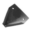 Knivblad - takket overside - 83x76x2.75mm - Hul Ø5.5mm - Hulafstand 52mm - Passer tilNew Holland Passer til: 365110