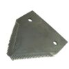 Knivblad - takket overside - 83x76x2.75mm - Hul Ø6.5mm - Hulafstand 50mm - Passer tilJohn Deere Passer til: P49650H