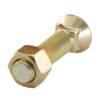 Monteringsbolt (rund) & Møtrik - 3/8'' x 30mm, Trækstyrke 8.8 (25 stk. Kasse)