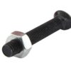 Monteringsbolt (rund) & Møtrik - M10 x 70mm, Trækstyrke 8.8 (25 stk. Kasse)