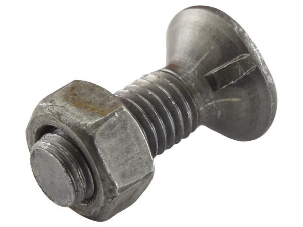 Monteringsbolt (rund) & Møtrik - M10 x 30mm, Trækstyrke 8.8 (25 stk. Kasse) Passer til: 04030201