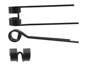 Rivefjeder - Venstre - Længde:387mm, Bredde:110mm, Ø9.5mm - Passer til Kuhn, John Deere, New Holland Passer til: 58740600