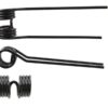 Rivefjeder - Højre - Længde:387mm, Bredde:110mm, Ø9.5mm - Passer til Kuhn, John Deere, New Holland Passer til: 58740700