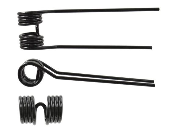 Rivefjeder - Højre - Længde:387mm, Bredde:110mm, Ø9.5mm - Passer til Kuhn, John Deere, New Holland Passer til: 58740700