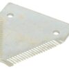 Knivblad - takket overside - 83x76x3mm - Hul Ø6mm - Hulafstand 52mm - Passer tilNew Holland Passer til: 84429103