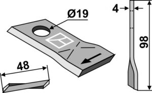 Kniv 98x48mm