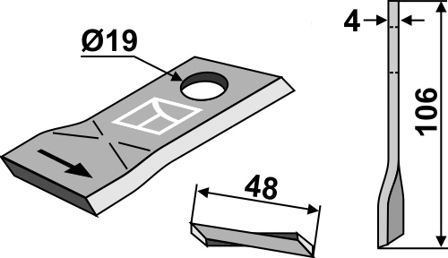 Kniv 106x48mm