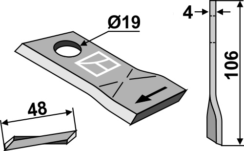 Kniv 106x48mm