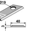 Kniv 98x40mm