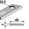 Kniv 109x40mm