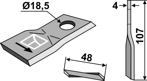 Kniv 107x48mm