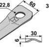 Kniv 163x60mm