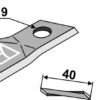 Kniv 100x40mm