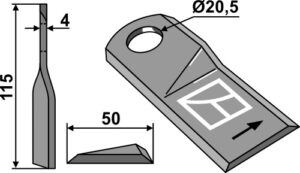 80-233 Kniv 115x50mm