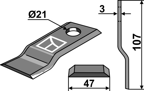 Kniv 107x47mm