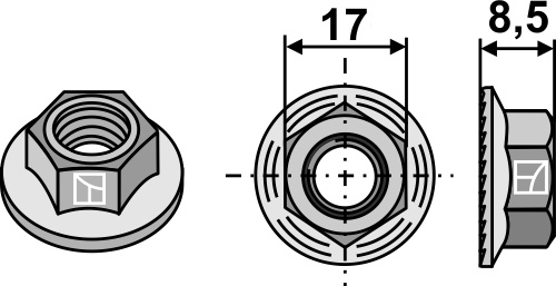 Møtrik - M12x1,75