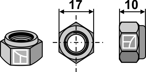 Låsemøtrik M10x1,5