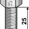 Knivbolt M10x1,5 - 8.8