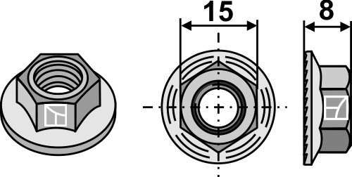 Møtrik - M10x1,5