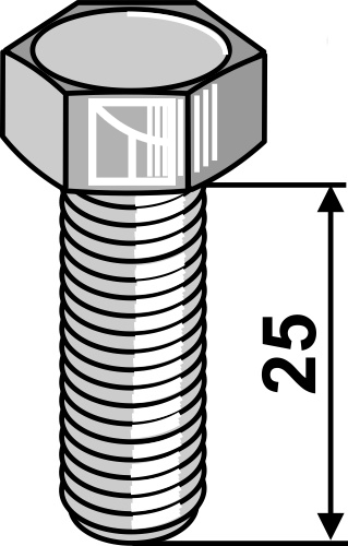 Knivbolt M10x1,5x25 - 10.9