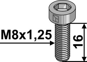 8169128v Umbraco bolt M8 - 8.8
