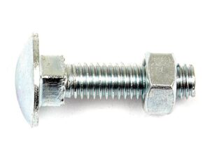 Bræddebolt & Møtrik, Størrelse: M8x90mm (DIN 601/934)
