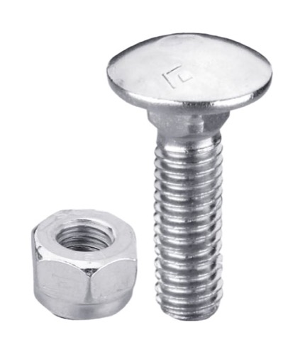 Bolt M8x1,25x30 m. møtrik - galvaniseret