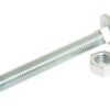Bræddebolt & Møtrik, Størrelse: M12x100mm (DIN 601/934)