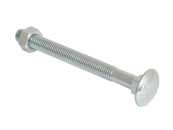 Bræddebolt & Møtrik, Størrelse: M12x130mm (DIN 601/934)