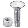 Bolt M8x1,25x35 m. møtrik - galvaniseret