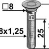 Bolt M8x1,25x40 - 10.9 u. møtrik