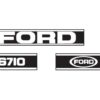 Emblemsæt - Ford / New Holland 6710