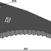 Kniv til fodervogne 440mm