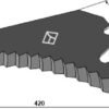 Kniv til fodervogne 420mm