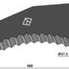 Kniv til fodervogne 460mm
