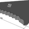 Kniv til fodervogne 330mm