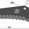 Kniv til fodervogne 435mm