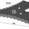 Kniv til fodervogne 320mm