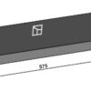 Kniv til fodervogne 575mm
